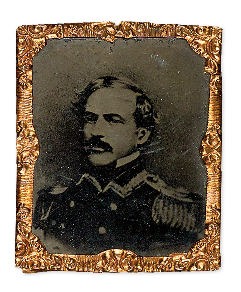 (CIVIL WAR--CONFEDERATE.) Tintype photograph of Robert E. Lee.